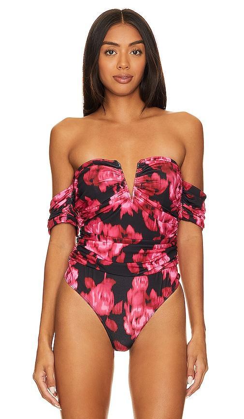 CAMI NYC Louis Bodysuit in Fuchsia. Product Image