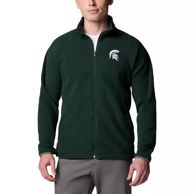 Mens Columbia Michigan State Spartans Flanker IV Fleece Raglan Full-Zip Jacket Product Image