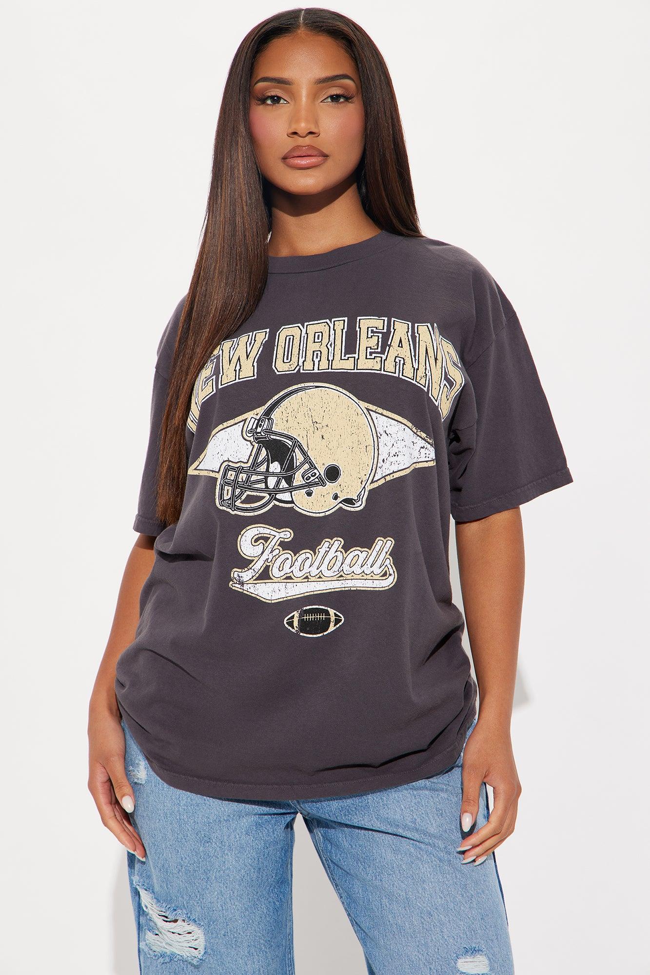 New Orleans Who Dat Washed Tee - Charcoal Product Image