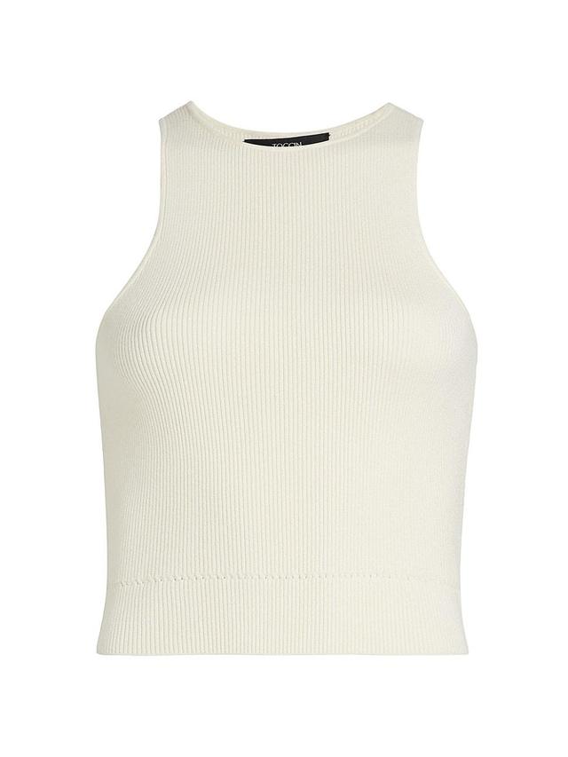 Womens Avery Rib-Knit Racer Tank Product Image