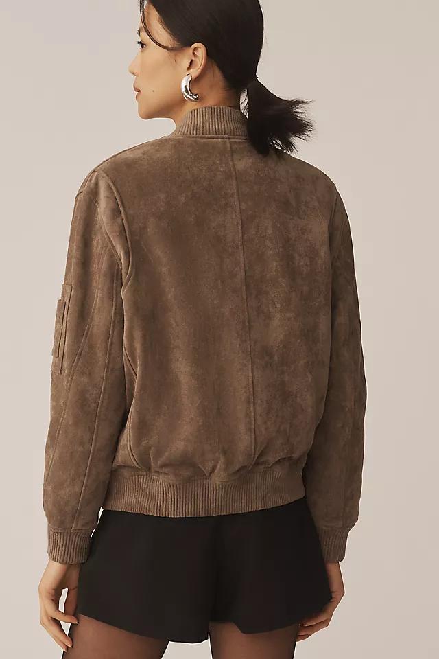 BLANKNYC Faux-Suede Bomber Jacket Product Image