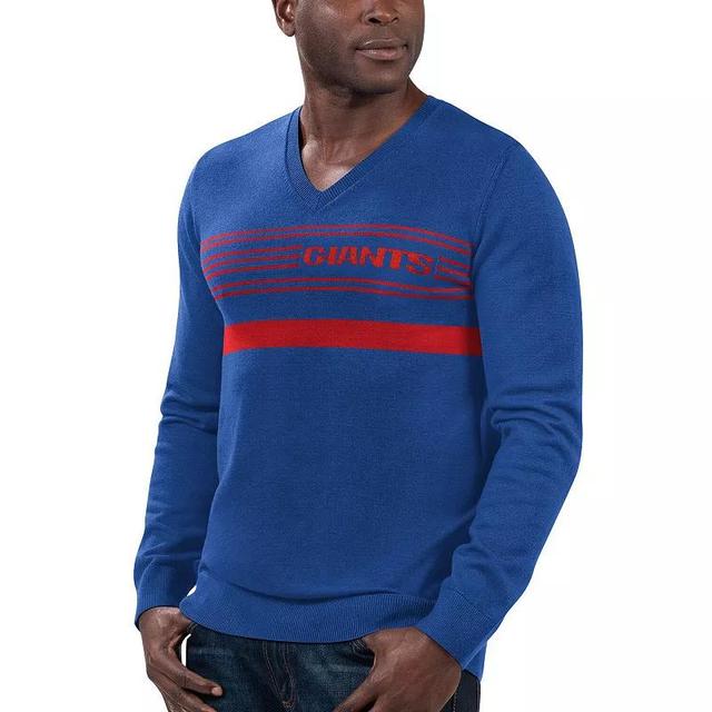 Mens Starter Royal New York Giants Legacy Collection V-Neck Pullover Sweater Product Image