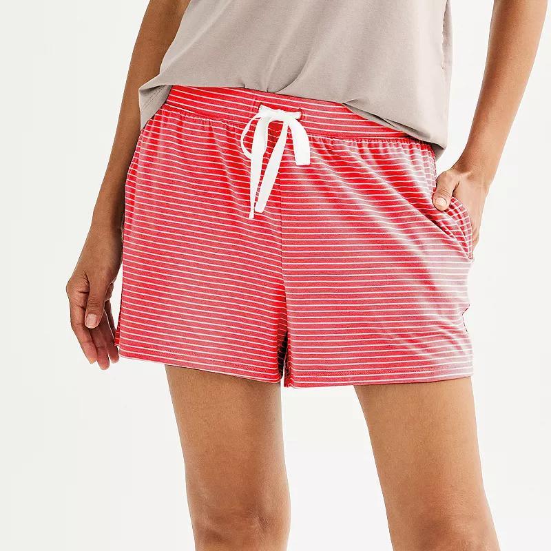 Womens Sonoma Goods For Life Cotton Modal Pajama Shorts Product Image