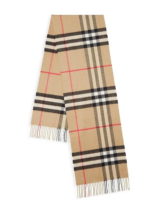 Mens Giant Check Cashmere Scarf Product Image