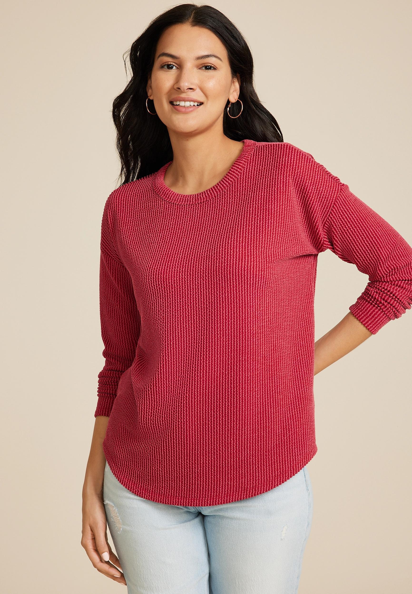 24/7 Clara Long Sleeve Ribbed Tee Product Image