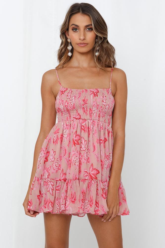 On The Other Side Dress Pink  Product Image