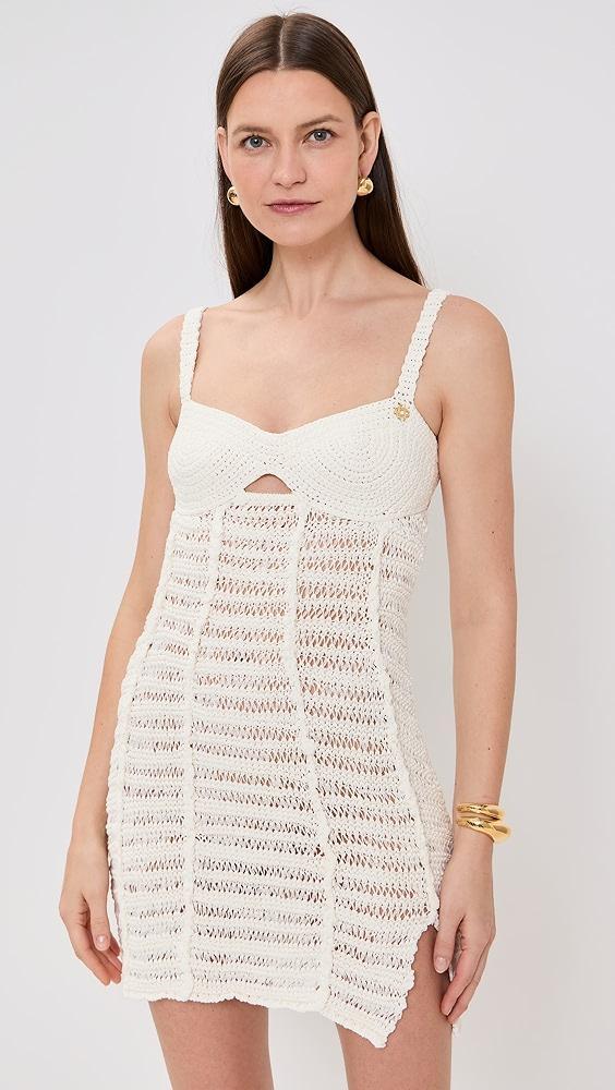 Casablanca Crochet Mix Dress | Shopbop Product Image