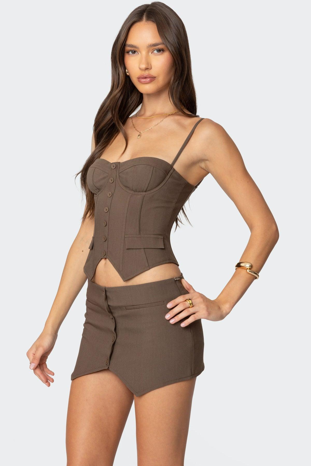 Ellis Buttoned Up Corset Product Image