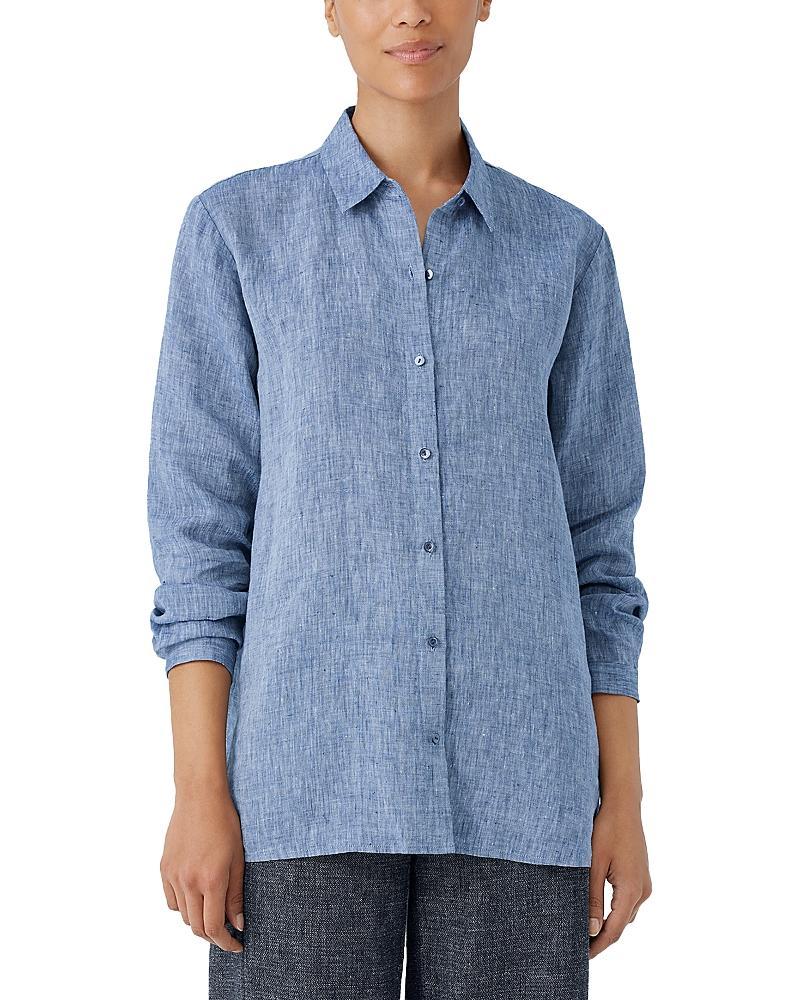 Womens Organic Linen Relax-Fit Shirt Product Image