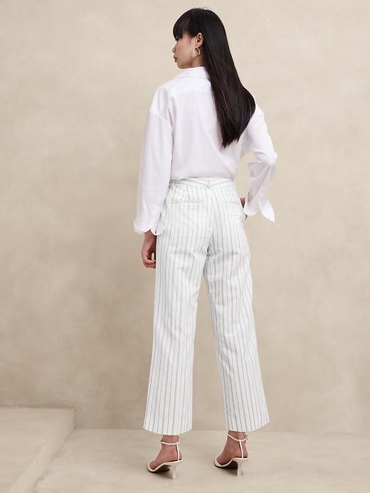 Laguna Pinstripe Straight Ankle Pant Product Image