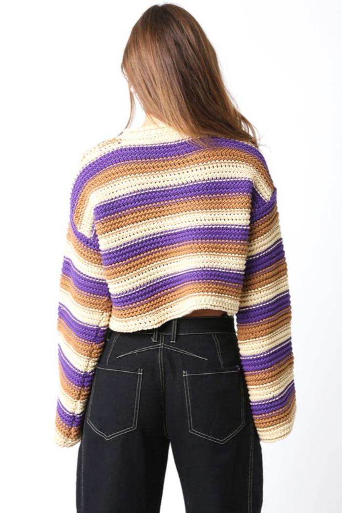 Chunky Knit Stripe Sweater Product Image