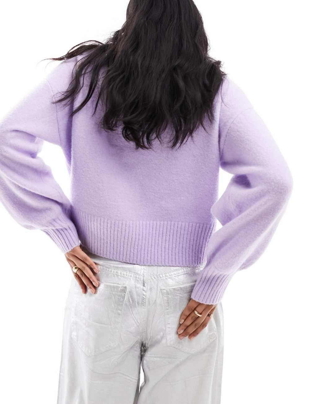 Monki knit turtleneck sweater Product Image