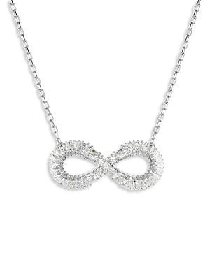 Swarovski Rhodium-Plated Crystal Infinity Pendant Necklace, 15 + 2-3/4 extender Product Image