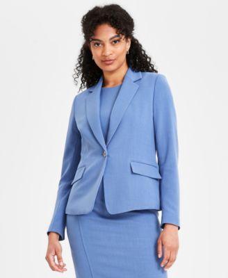 Women's One Button Notched Collar Blazer Product Image