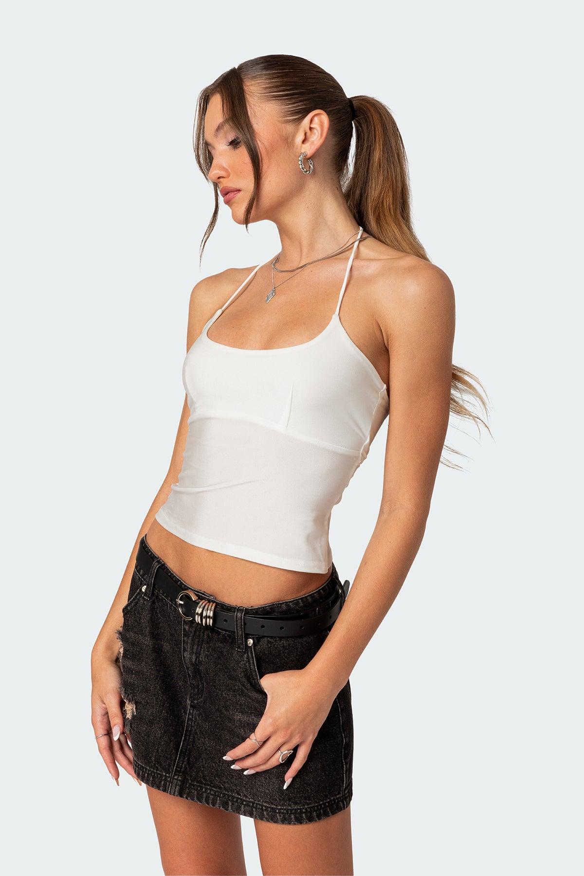 Sara Back Cut Out Tank Top Product Image