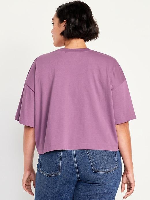 Vintage Oversized Crop T-Shirt Product Image