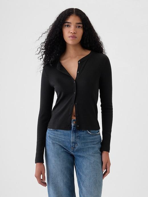 Modern Rib Cardigan Product Image