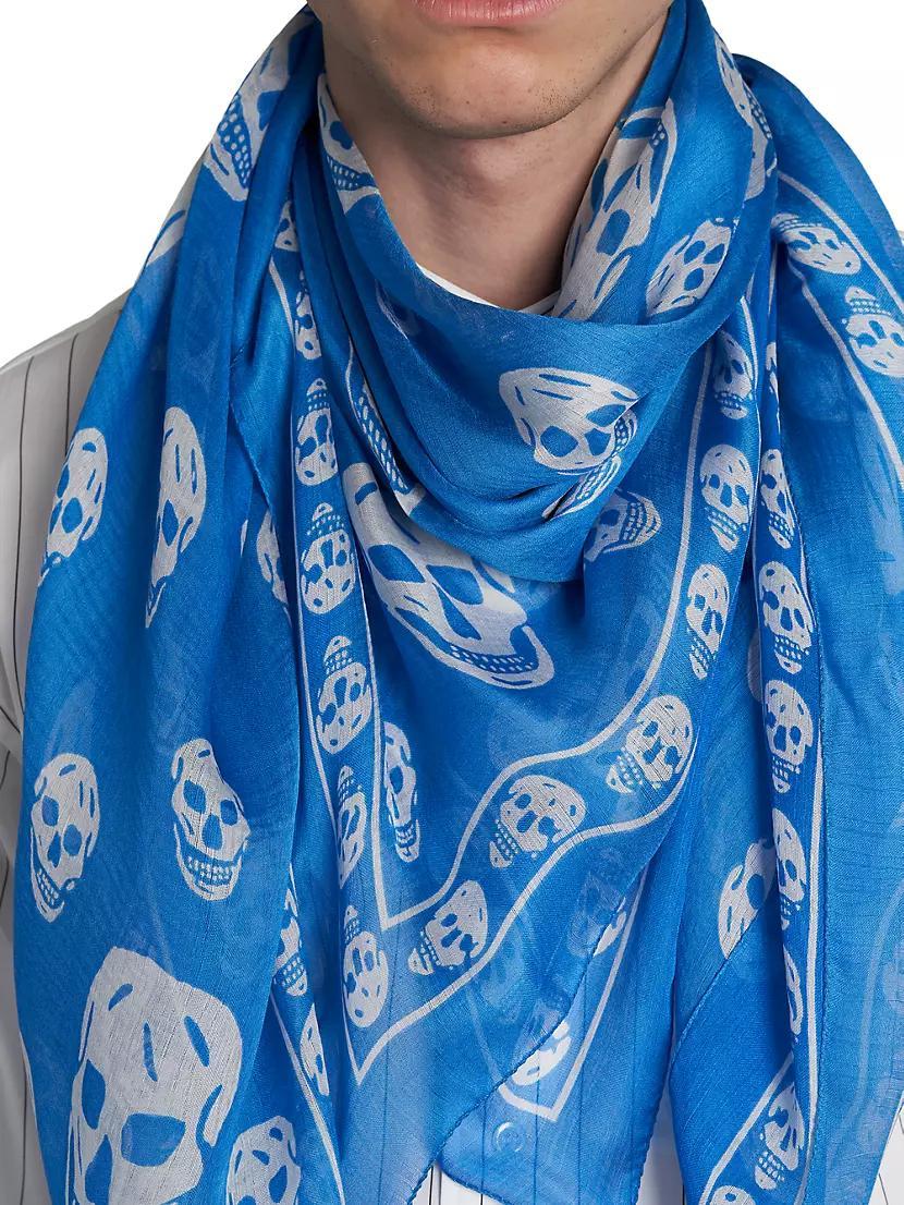 Classic Skull Silk Foulard Product Image