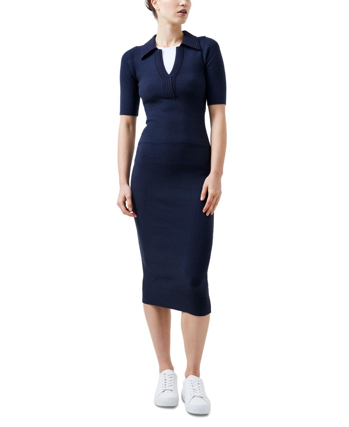 French Connection Womens Cosysoft V-Neck Midi Dress Product Image