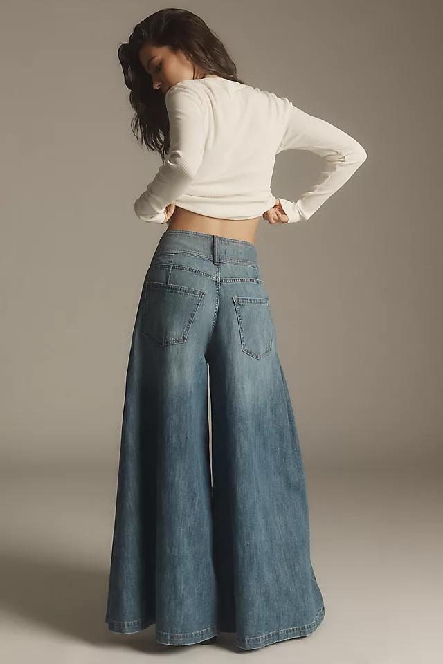 Pilcro Mid-Rise Ultra-Wide-Leg Jeans Product Image