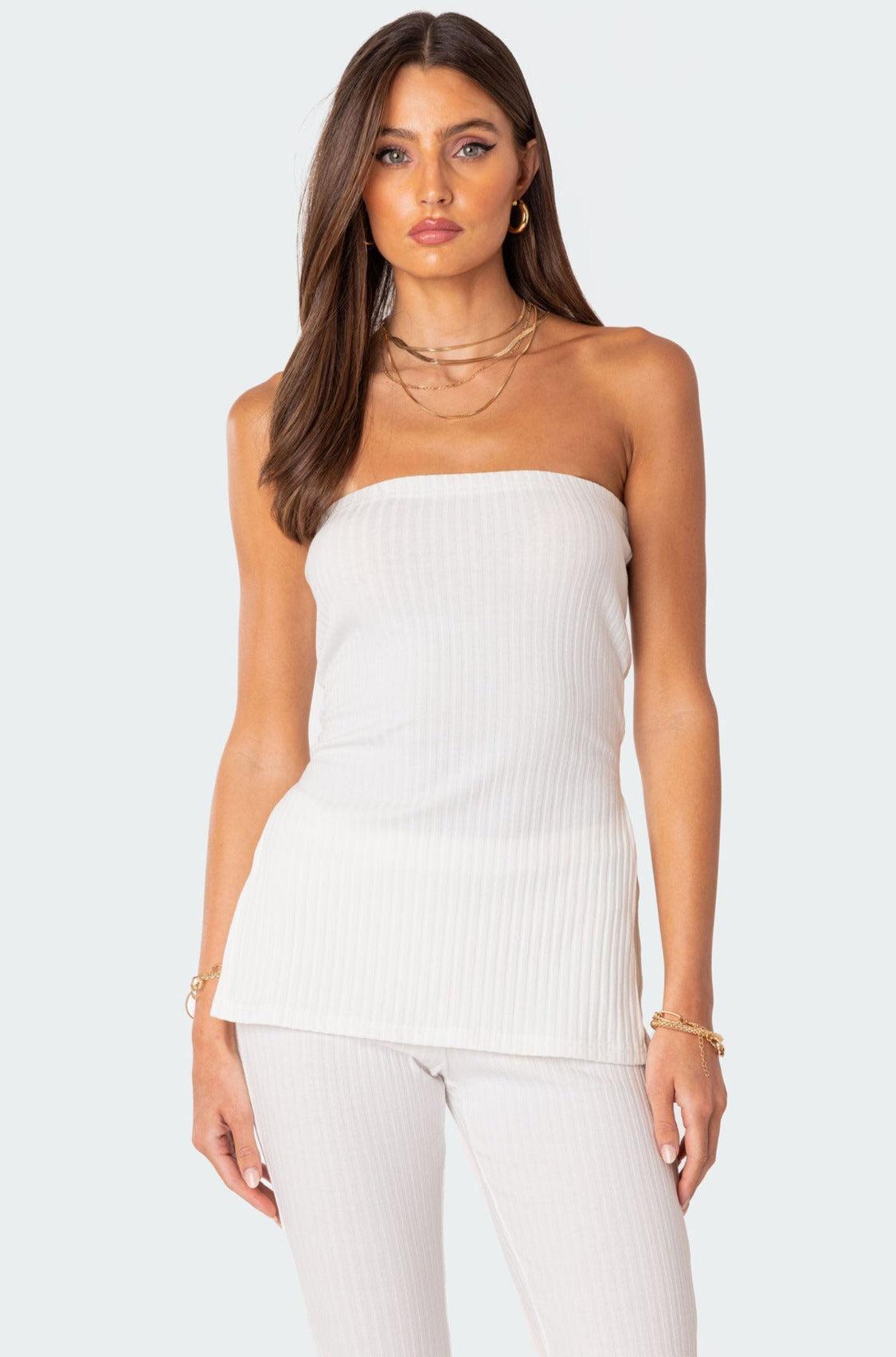 Dekota Slit Ribbed Top Product Image