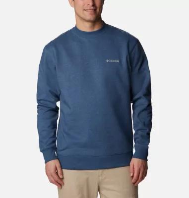 Mens Columbia Hart Mountain II Crewneck Pullover Blue Product Image