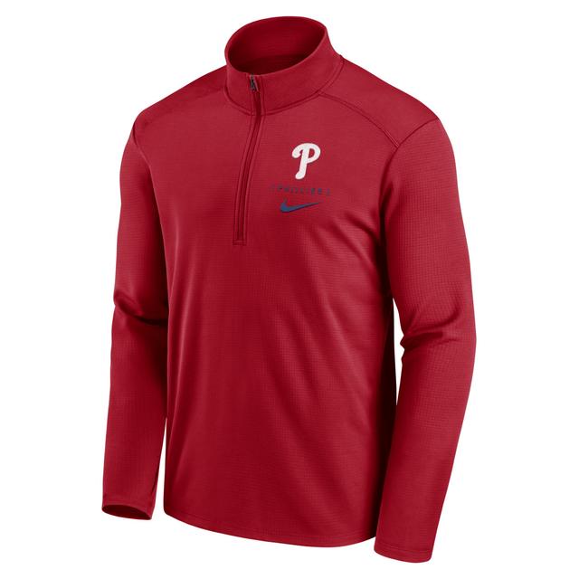 Mens Nike Philadelphia Phillies Franchise Logo Pacer Performance Half-Zip Top Product Image