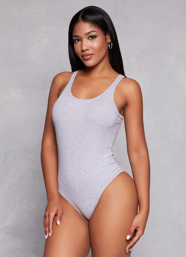 Womens Basic Scoop Neck Tank Bodysuit Product Image