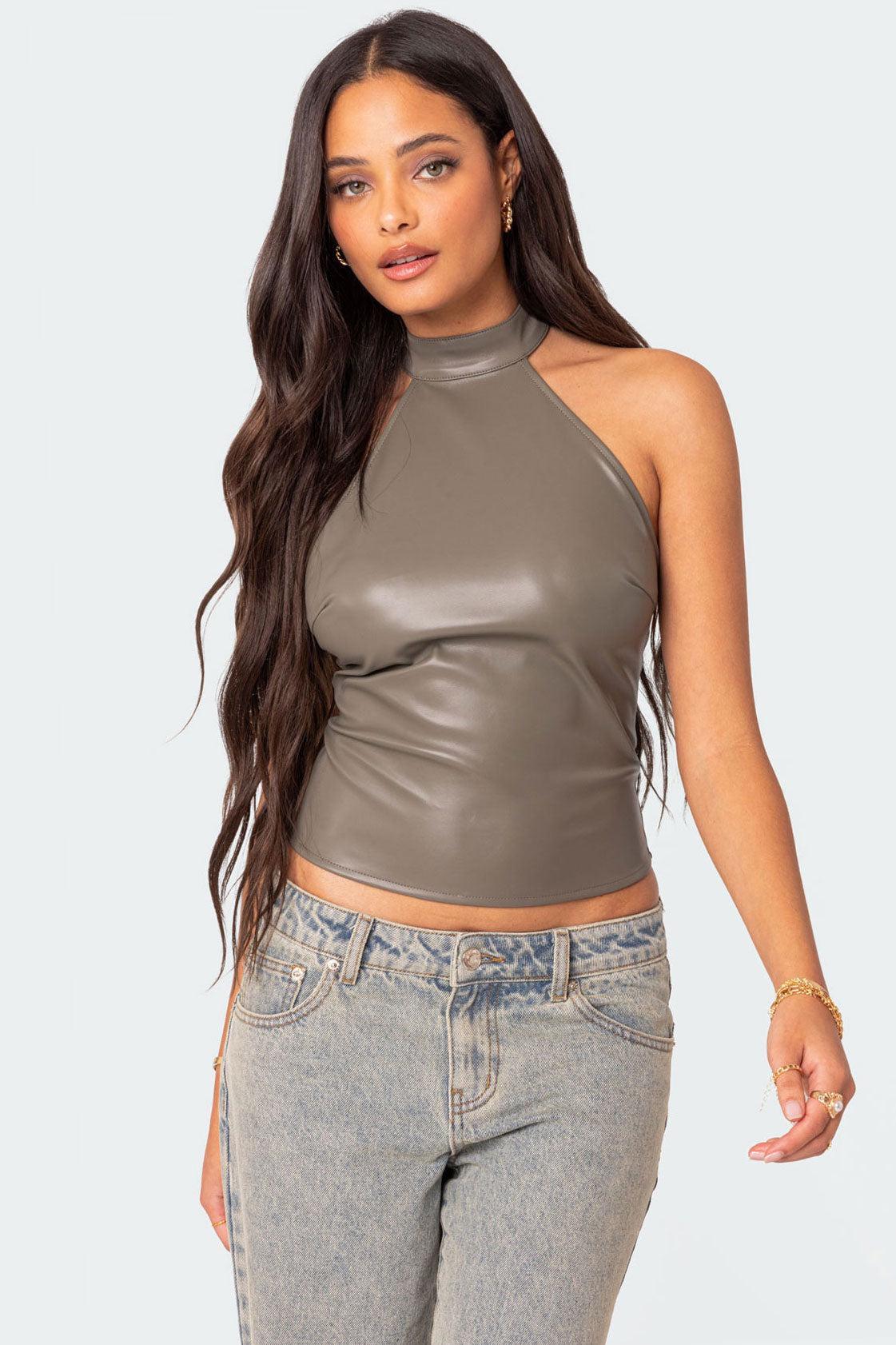 Sienna Latex Halter Top Product Image