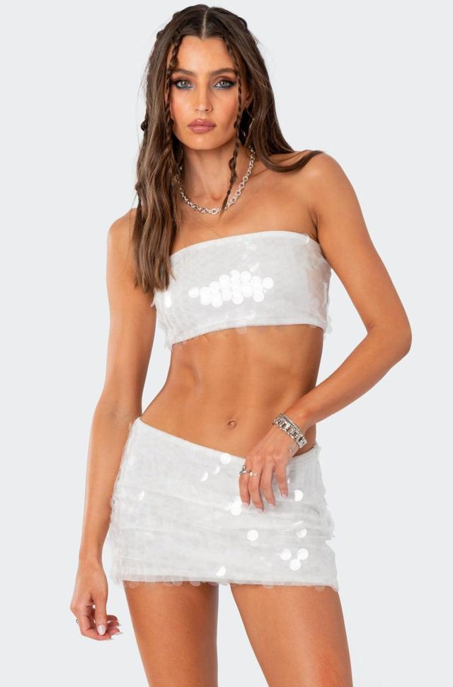 Tink Sequin Bandeau Top Product Image