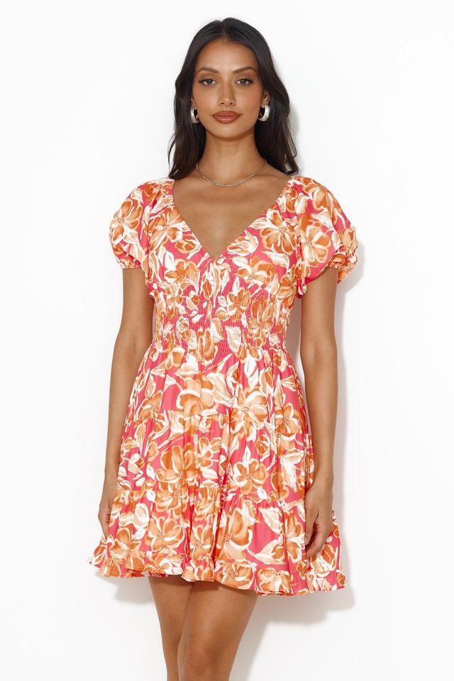 Relaxed Time Mini Dress Pink Product Image