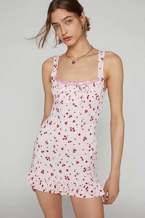 Urban Outfitters UO Sienna Ribbon Mini Dress Womens at Urban Outfitters Product Image