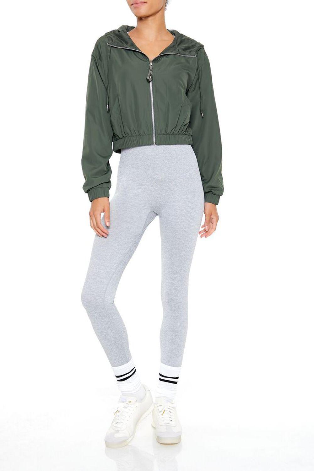 Active Hooded Zip-Up Jacket | Forever 21 Product Image