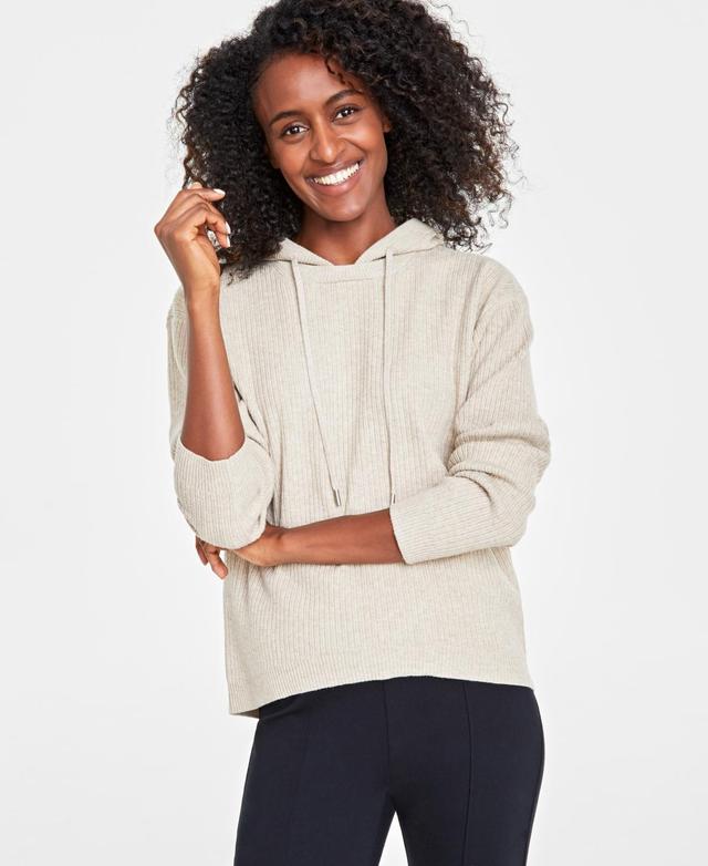 On 34th Womens Ribbed-Knit Sweater Hoodie, Created for Macys Product Image