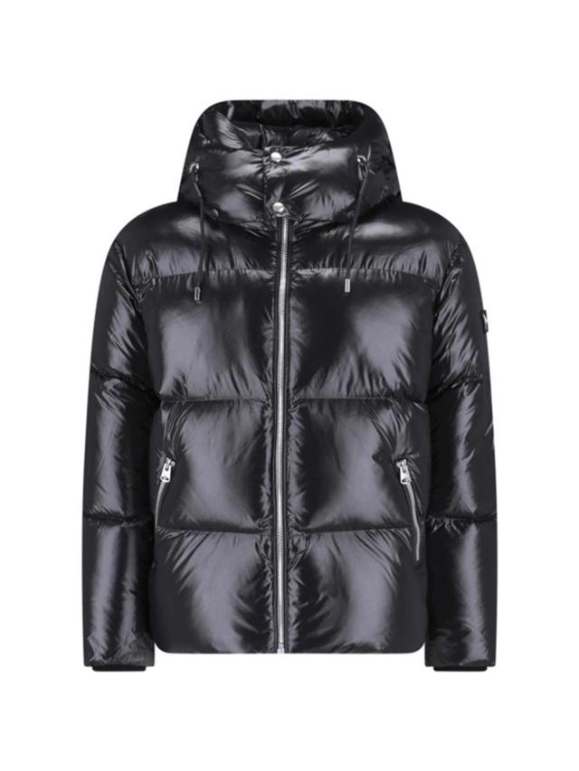 Padded Zip-up Down Jacket In Black   Product Image