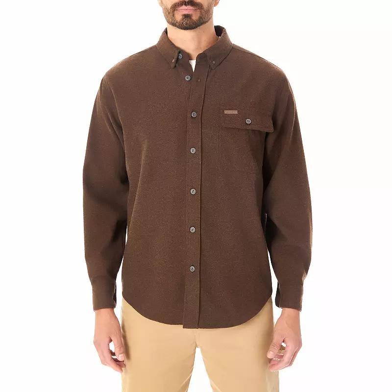 Mens Smiths Workwear Extra Heavyweight Chamois Flannel Shirt Grey Olive Product Image