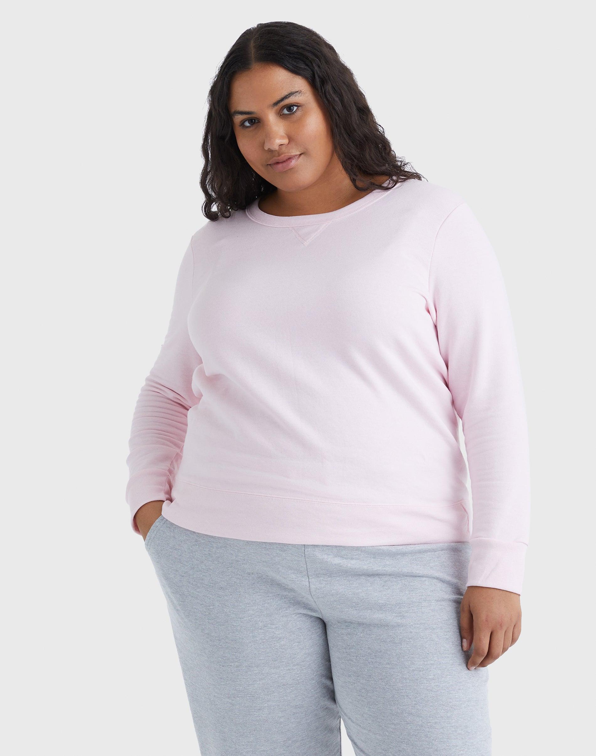 Plus Size Just My Size Fleece Crew Sweatshirt, Womens Product Image