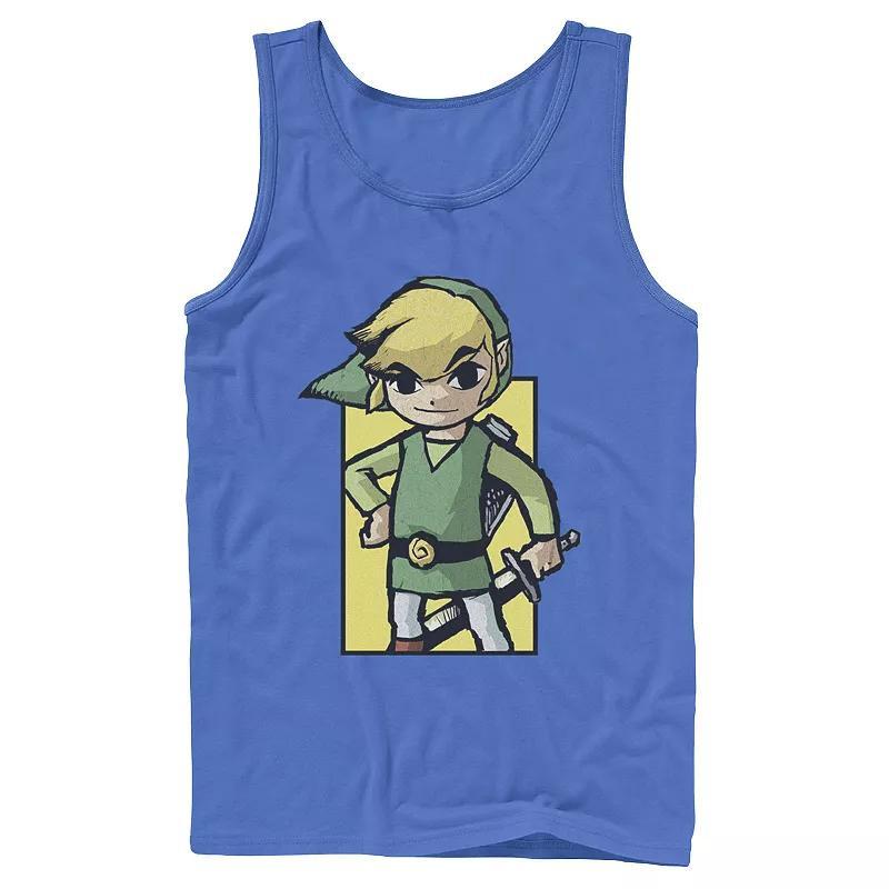 Mens Legend of Zelda Link Waker Face Hand On Hip Tank Top Product Image