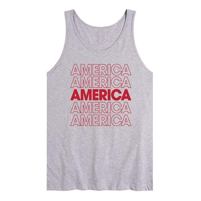 Mens America Repeated Tank Top Product Image