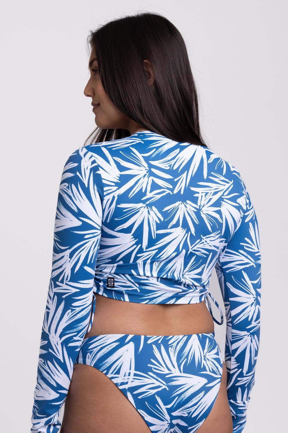 Kylie Long Sleeve Crop Rashie - Retrobana Female Product Image