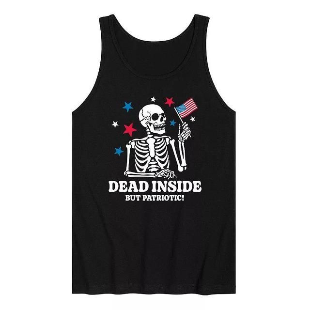 Mens Dead Inside Patriotic Tank Black Product Image