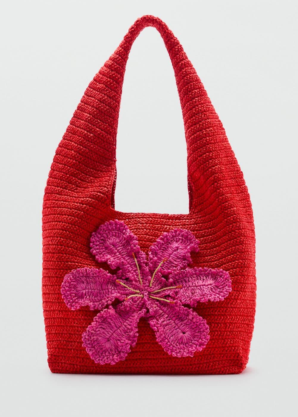 MANGO - Natural fiber shopper bag - One size - Women Product Image