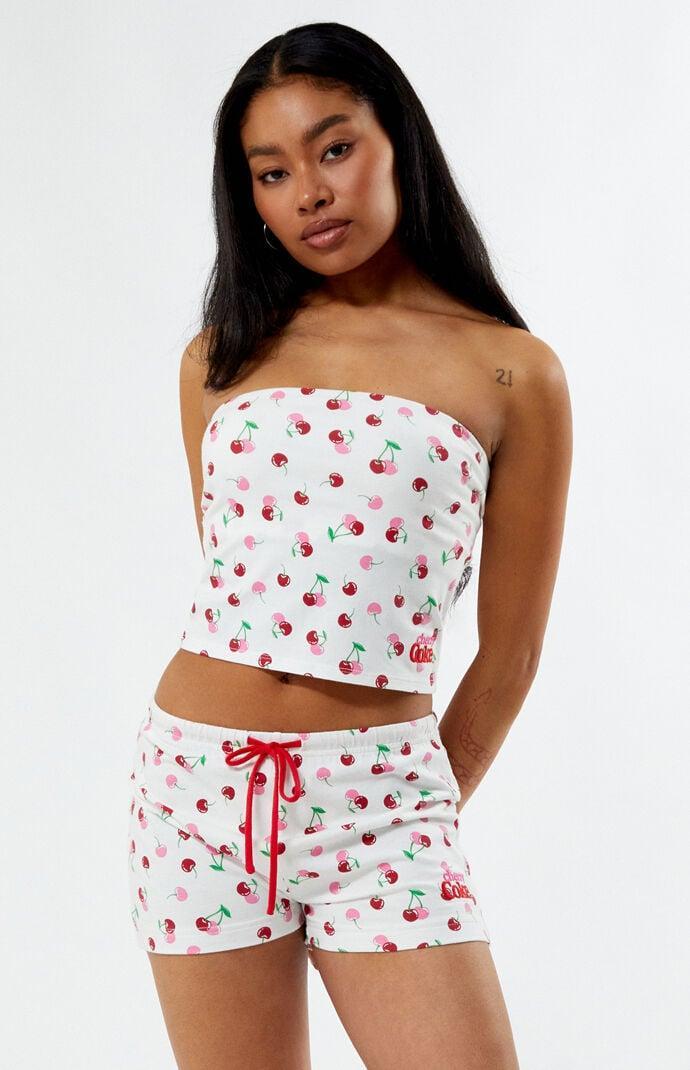 Coca Cola Women's By PacSun Cherry Coke Cheeky Shorts - Product Image