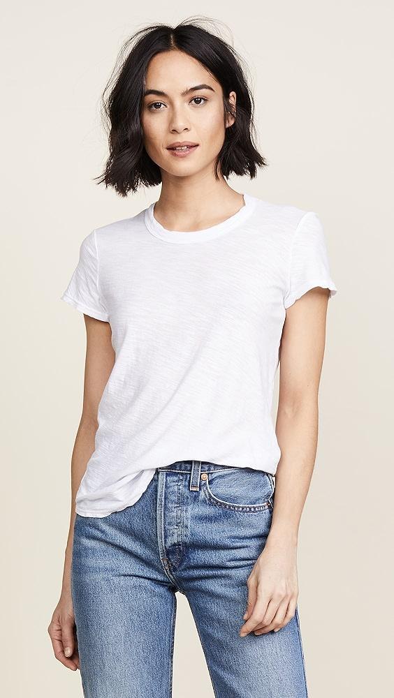 James Perse Sheer Slub Crew Neck Tee | Shopbop Product Image