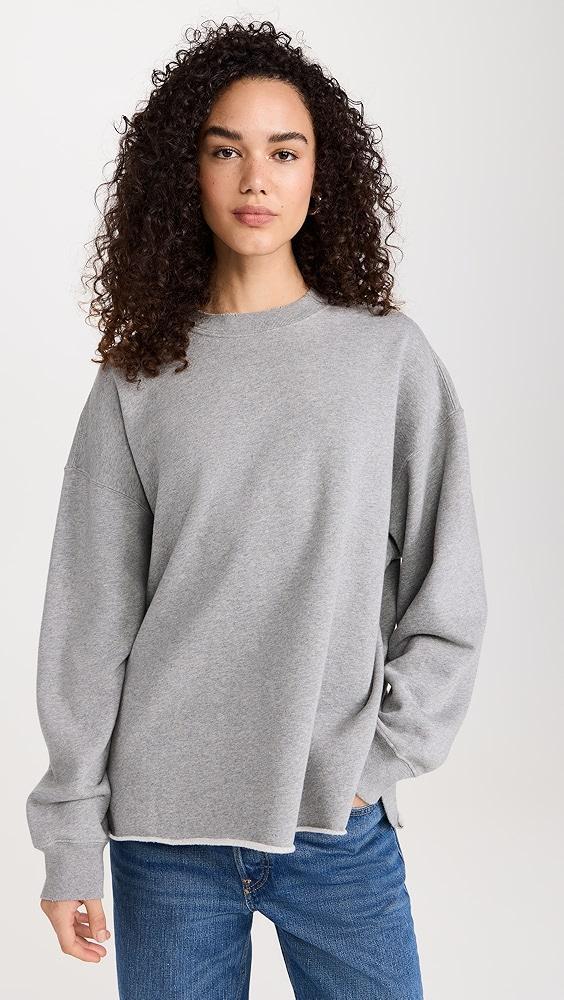 RE/DONE Oversized Raw Crewneck | Shopbop Product Image