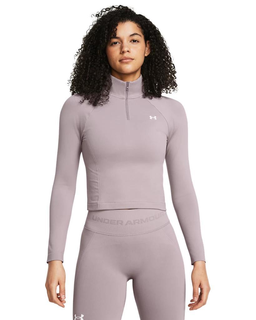 Women's UA Vanish Seamless ¼ Zip Crop Product Image