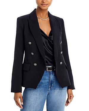 Womens Kenzie Cotton-Blend Double-Breasted Blazer Product Image