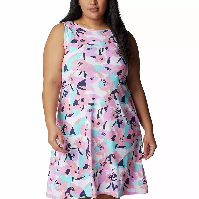 Plus Size Columbia Chill River Print UPF 50 Moisture-Wicking Active Dress, Womens Product Image