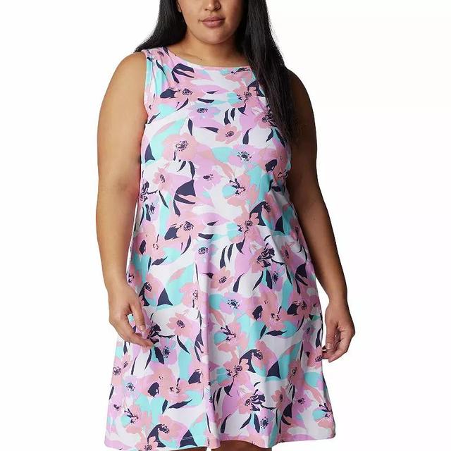 Plus Size Columbia Chill River Print UPF 50 Moisture-Wicking Active Dress, Womens Product Image