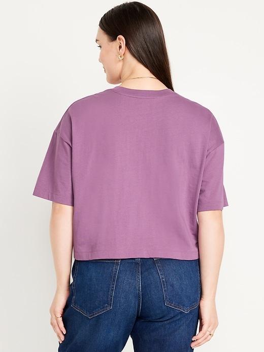 Vintage Oversized Crop T-Shirt Product Image